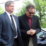 Assistant District Attorney Chad Parks, Democratic District Attorney Candidate Frank Martocci / photo by John Paul