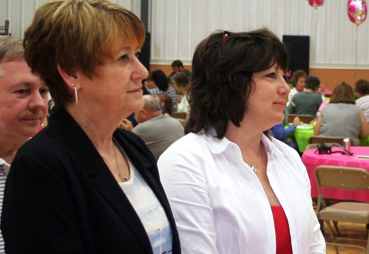 Tracey Antonline-Patton (white shirt) / Beaver Countian file photo by John Paul